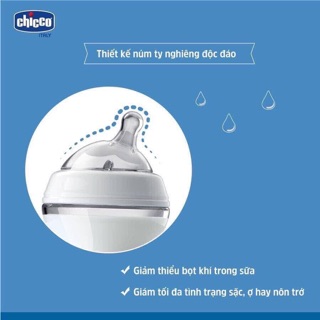 Bình sữa Chicco núm nghiêng 2m+ 250ml