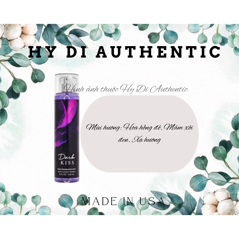 DARK KISS - XỊT THƠM DƯỠNG THỂ BATH & BODY WORKS USA