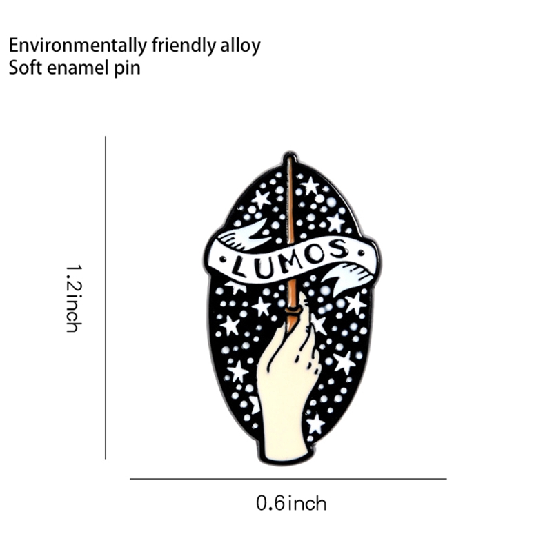 Ghim cài áo hình gậy phép thuật sáng tạo
