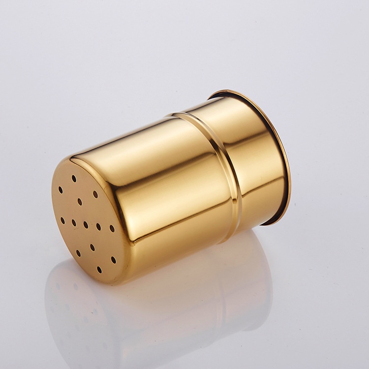 Firte Giá Đỡ Bàn Chải Vệ Sinh toilet Bằng Thép Không Gỉ Gắn Tường Màu Vàng Sang Trọng