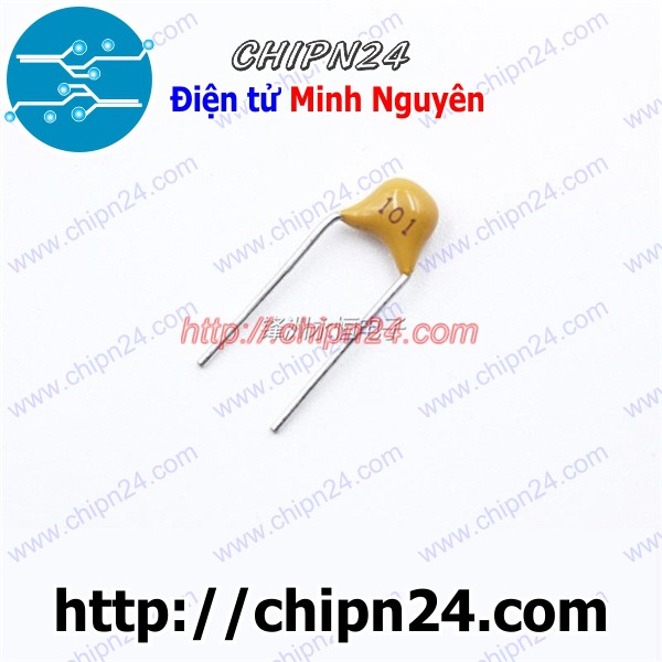 [25 CON] Tụ Tantalum Cắm 101p 101 50V DIP