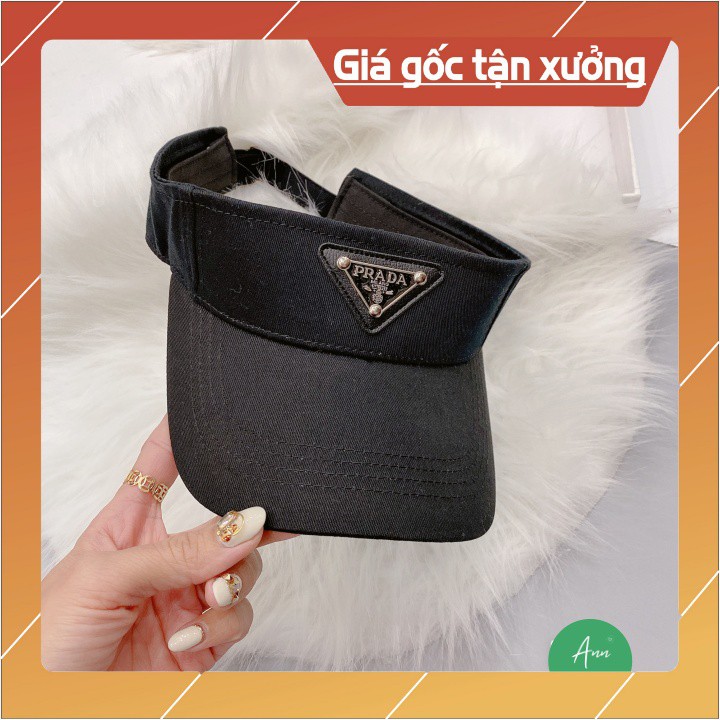 💥RẺ VÔ ĐỊCH💥Mũ Lưỡi Trai Nửa Đầu PRADA Thời Trang Nam Nữ, Logo In Ấn Tượng, Chất Kaki 100% Cotton Thoáng Mát