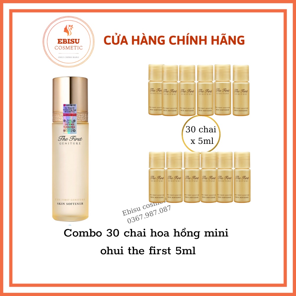 Combo 30 chai hoa hồng ohui the first 5ml