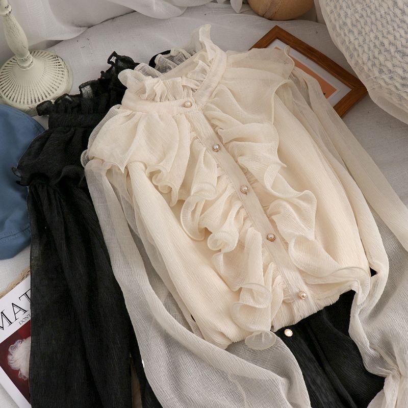 🍑order🍑 áo voan tiểu thư bèo