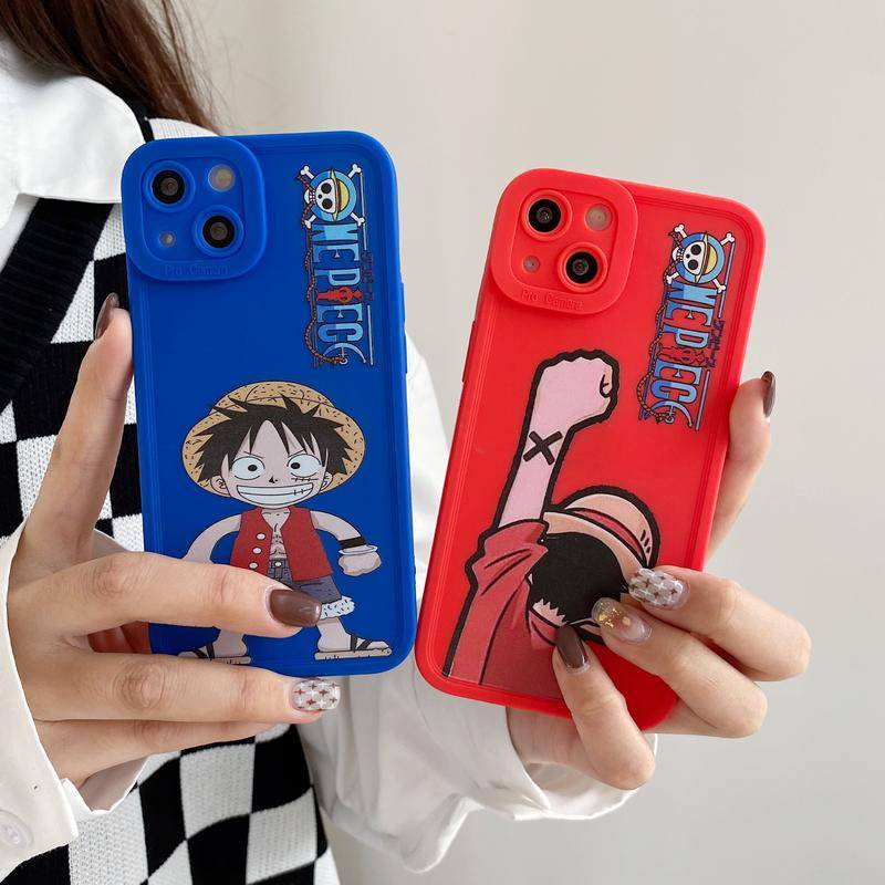 Ốp lưng iphone One Piece Luffy bảo vệ camera viền vuông iphone 13 12 11 pro max 6 6s 7 7plus 8 plus se x xs xr xsmax