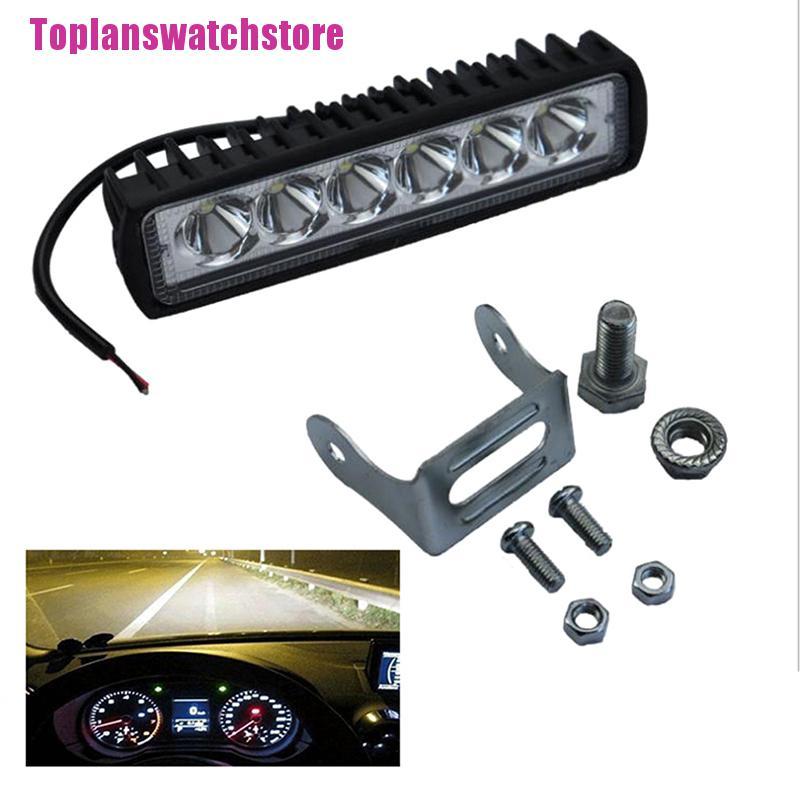 Thanh Đèn Led 6inch 18W 6 Bóng Chuyên Dụng Cho Xe Hơi
