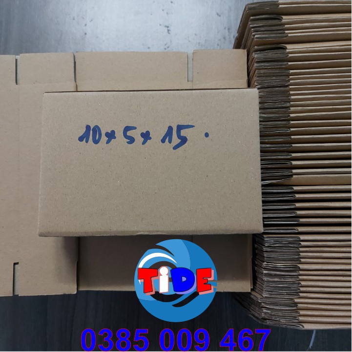 Hộp carton (50 chiếc kích thước 15cm x 10cm x 5cm) – Dùng trong công tác đóng hàng hỗ trợ vận chuyển - Hộp COD