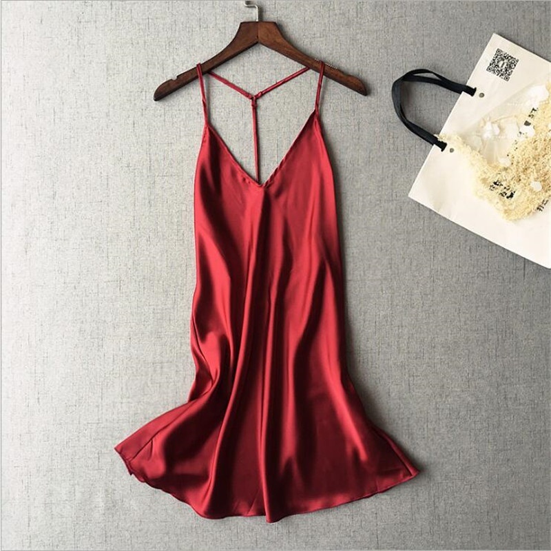 Đầm Ngủ Hở Lưng Màu Trơn Gợi Cảm Cho Nữ | BigBuy360 - bigbuy360.vn