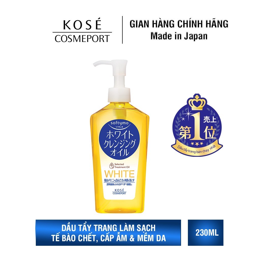 Tẩy trang làm sạch sâu Kosé Cosmeport Softymo White Cleansing Oil