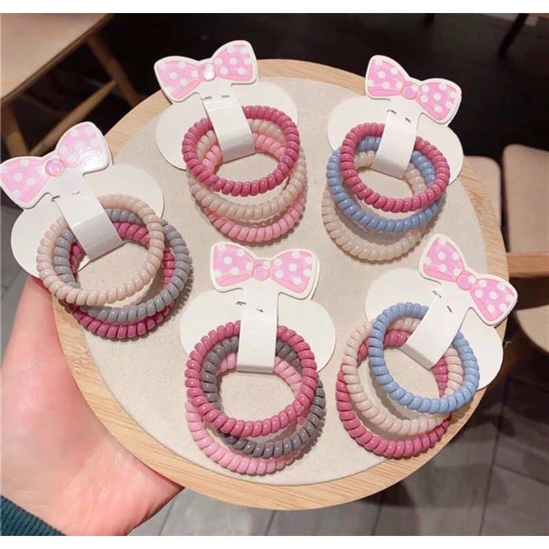 sét 3 cột lò xo màu paster cực xinh