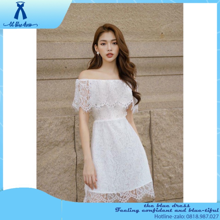 ✨QUẢNG CHÂU CAO CẤP✨ Đầm ren trắng thiết kế trễ vai xinh xắn Sydney 🔥FREESHIP🔥 bigsize công chúa tiệc cưới giá rẻ đẹp