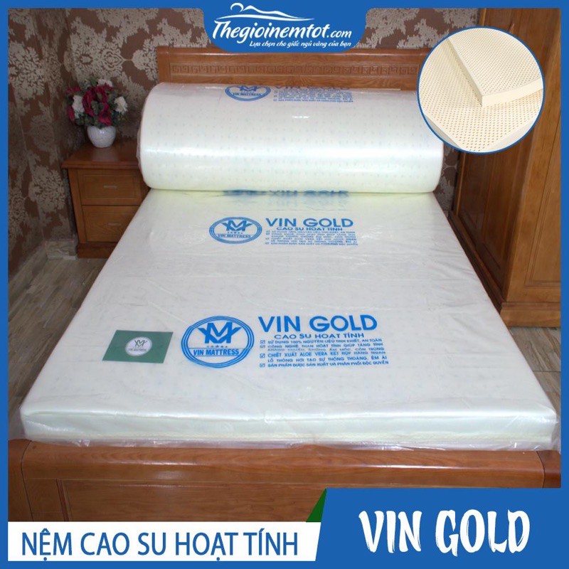 Nệm cao su nhân tạo hoạt tính Vin Gold - Siêu giá rẻ