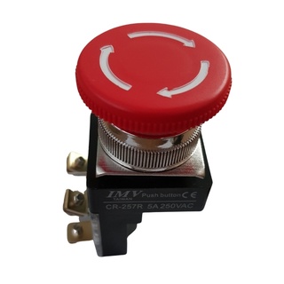 Công tắc nhấn dừng CR-257R siêu khẩn cấp phi 25mm chất lượng tốt