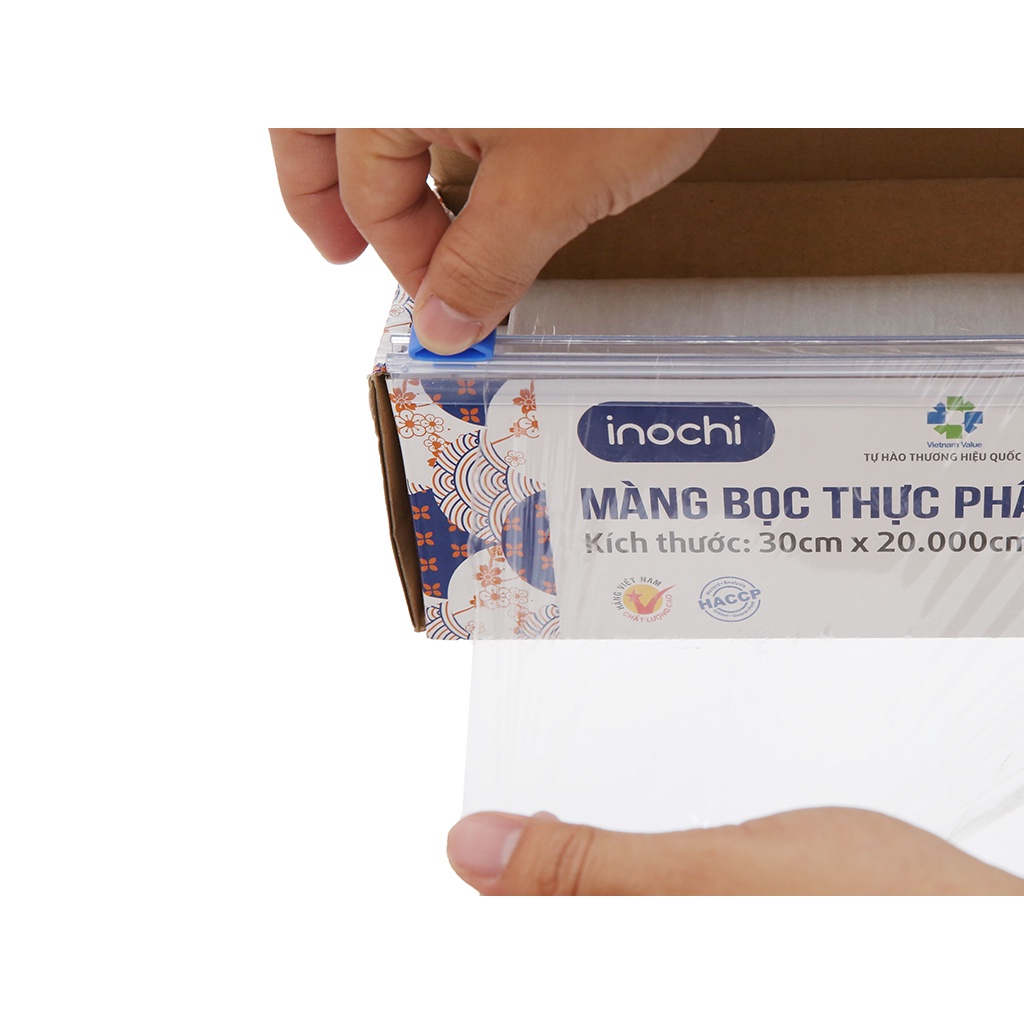 Màng co bọc thực phẩm cao cấp 30*20000 cm PE Shinsen Inochi bảo quản thực phẩm tươi sạch loại