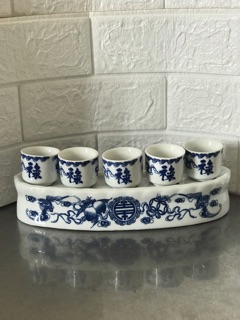 Kỷ thờ 3 chén 5 chén to Long Loan