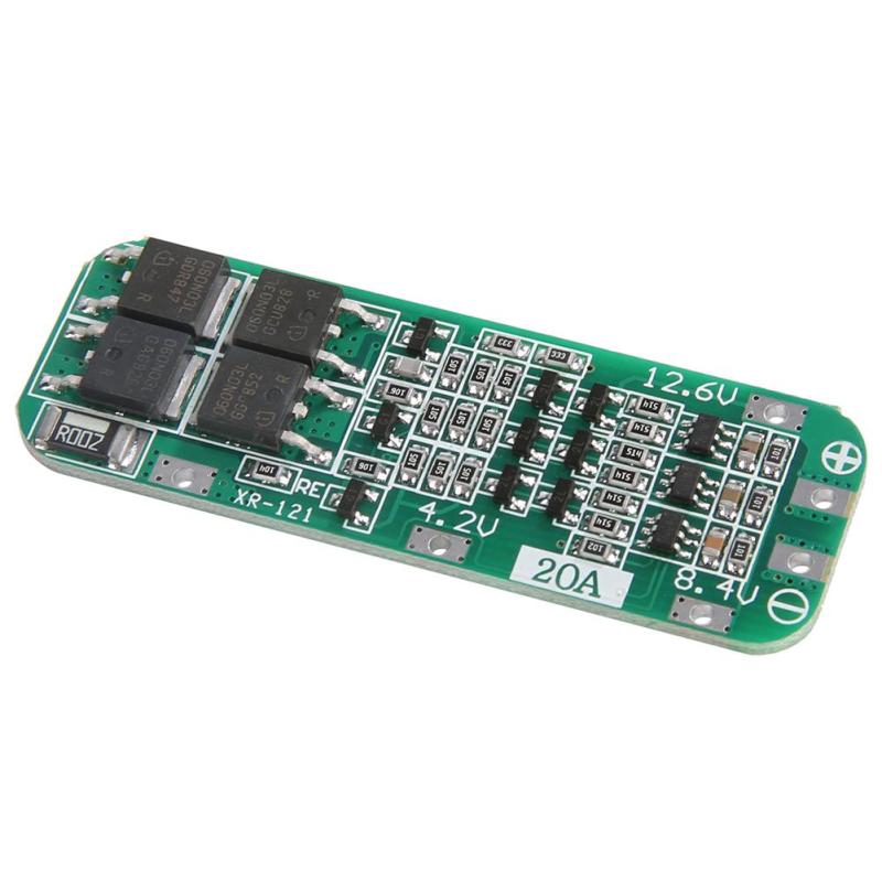 ujewndju 3S 12.6V 20A Lithium Battery Protection Board 18650 LiPo Cell BMS PCBAuto Recovery