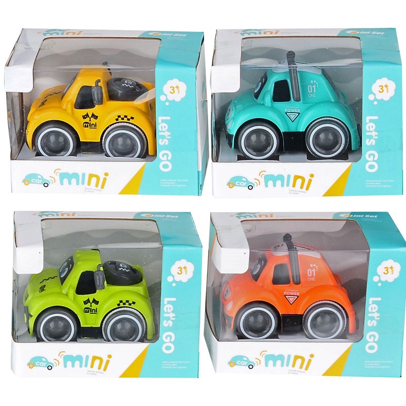 Đồ chơi mô hình ZHAN QI TOYS xe cảnh sát hoạt hình đáng yêu vui nhộn dành cho trẻ em