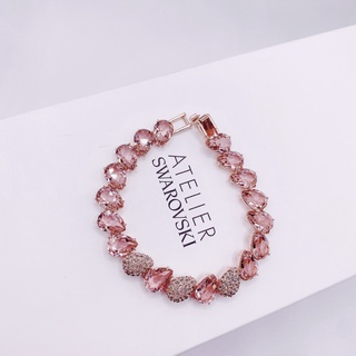 Vòng tay pha lê hồng Swarovski
