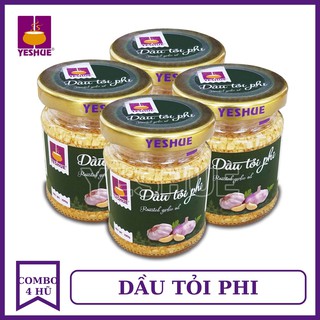 COMBO 4 HŨ DẦU TỎI PHI 100G thương hiệu YesHue - hũ dầu tỏi phi siêu tiện lợi cho căn bếp hiện đại