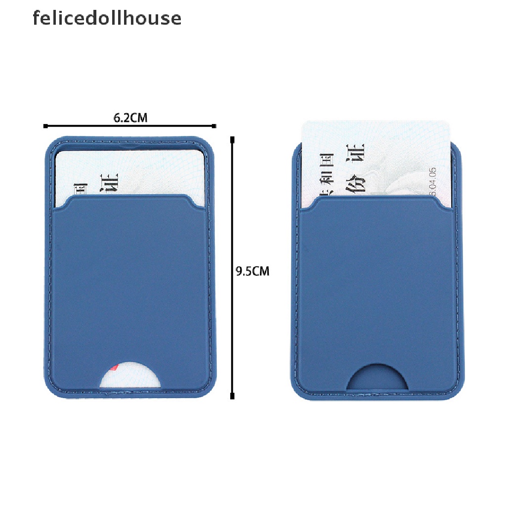 Bộ Ngăn Đựng Thẻ Bằng Silicon Dán Sau Điện Thoại