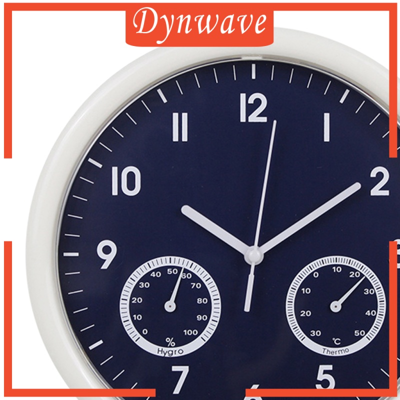 [DYNWAVE]Wall Clock Temperature and Humidity Display for Kitchen Bedroom Decor