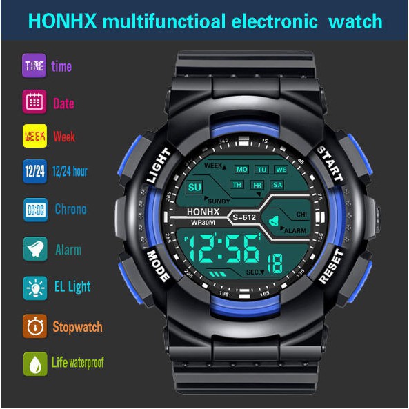 Đồng hồ điện tử nam R Shock dáng thể thao chống nước tốt | BigBuy360 - bigbuy360.vn