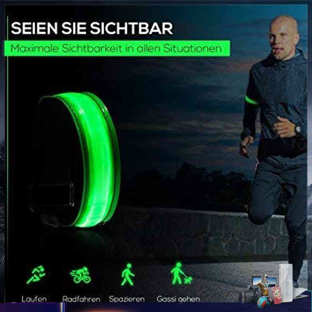 Vòng Đeo Tay Chạy Bộ Phát Sáng Đèn LED Cổng Sạc USB