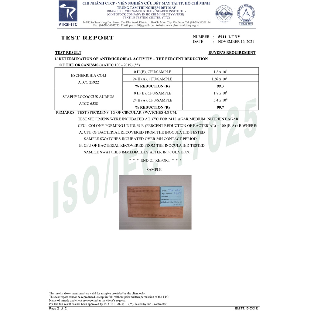 Khẩu Trang CAO CẤP Oxit Đồng VIETNAM MEDICAL Quai Mềm - Diệt Virus Bám Trên Bề Mặt - Tái Sử Dụng Không Cần Giặt