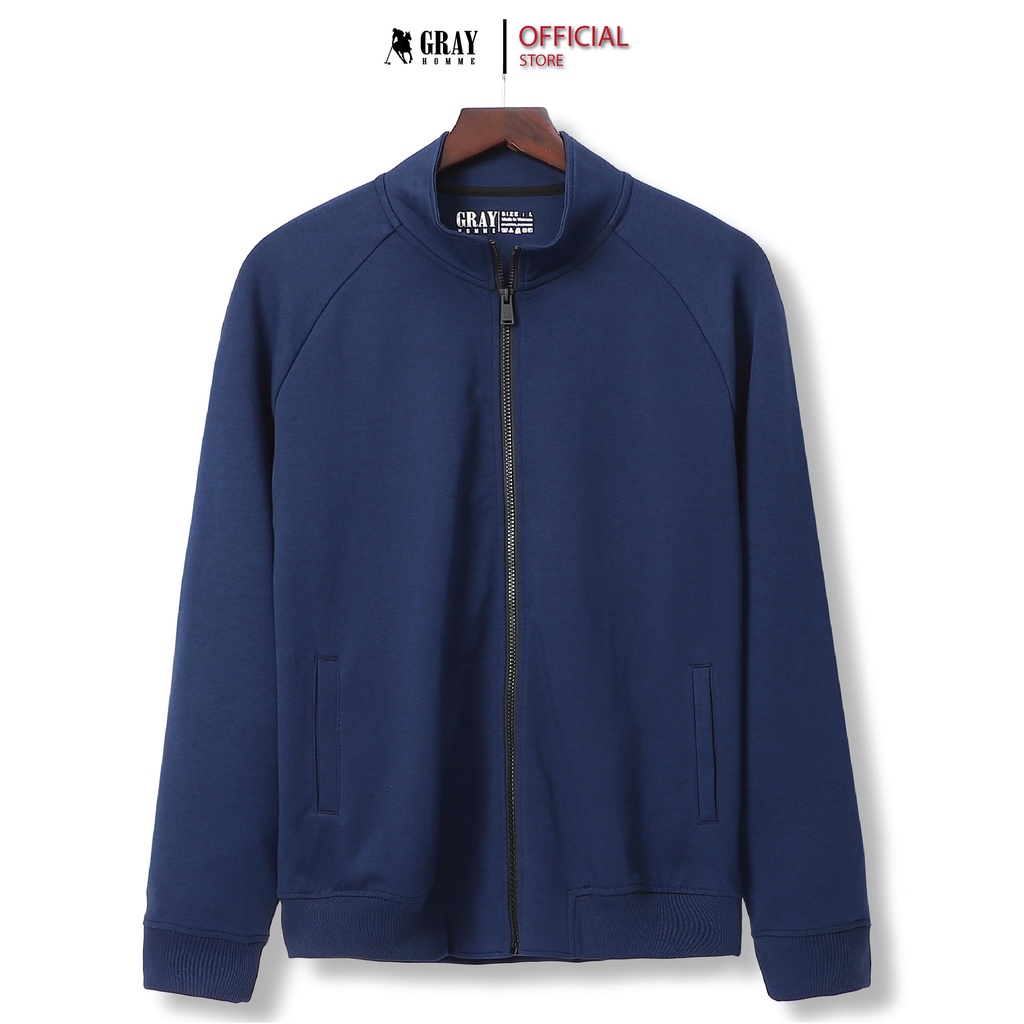 Bộ quần áo nỉ Nam kéo khóa Grayhomme,Nhiều Màu, Co Giãn, Bền Màu, Không Bai xù