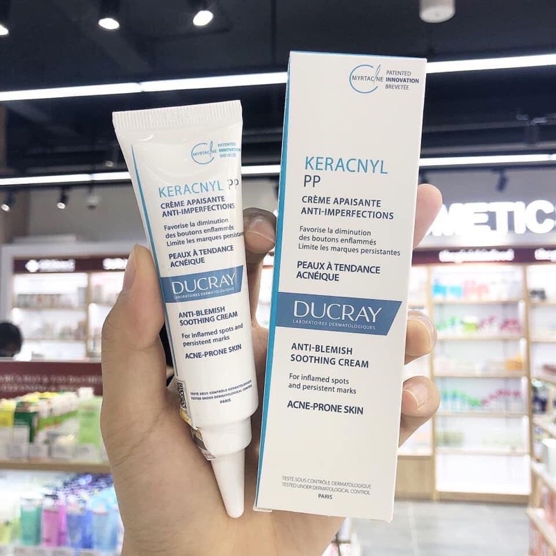 Kem dưỡng ngăn ngừa mụn Ducray Keracnyl PP 30ml Pháp