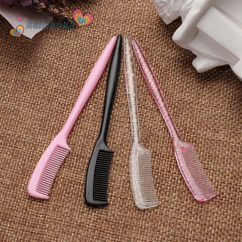 Bộ 1/5 cây lược nhựa 9cm mini 4 màu tùy chọn trong suốt dễ thương chải tóc/chải mày/mi cho búp bê BJD 1/3 1/4 1/6 1/8