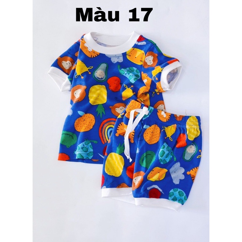 Đồ Bộ Mặc Nhà Nhiều Họa Tiết Siêu Xinh Cho Bé Trai -Bé Gái Từ 1-4 Tuổi S1219