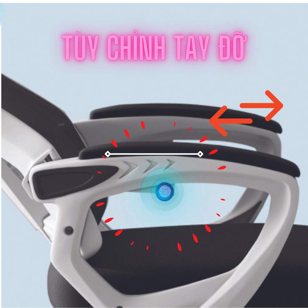 Ghế game công thái học mẫu mới nhất, ghế xoay gaming có tựa đầu cao cấp