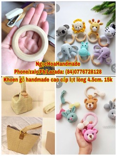 Khoen gỗ Handmade cao cấp 4.5cm 15k