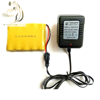 Pin 700mah + sạc 6v