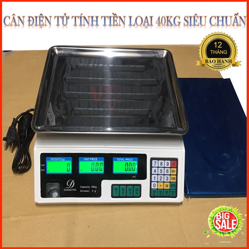 Cân điện tử bán hàng Kaw-433X, Tính Tiền, 2 Mặt Đồng Hồ Hiển Thị, Kháng Nước, Pin 5000Mah 7 ngày - Bảo hành 1 đổi 1