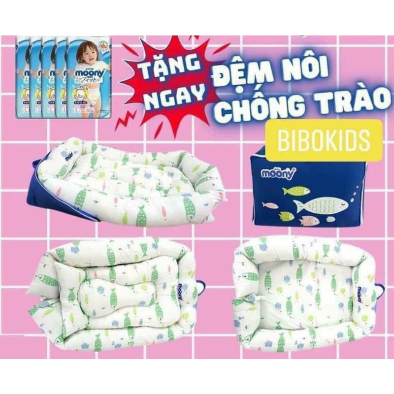 BỘ NỆM NÔI CHỐNG TRÀO NGƯỢC XẾP GỌN MOONY