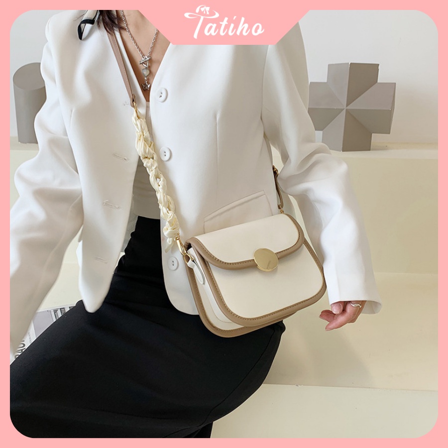 Túi Đeo Vai (Túi Xách Nữ) Phôi Dây Lụa Phong Cách Thời Trang Hiện Đại Thời Trang Thu Đông - Tatiho - Mã TUI60
