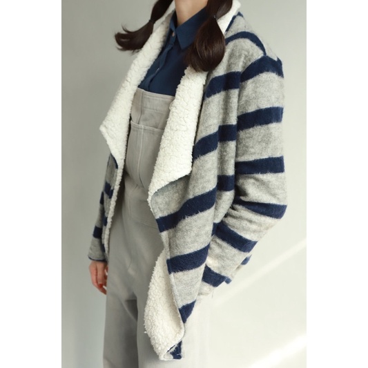 Áo khoác len cổ lông Spring Field | BigBuy360 - bigbuy360.vn