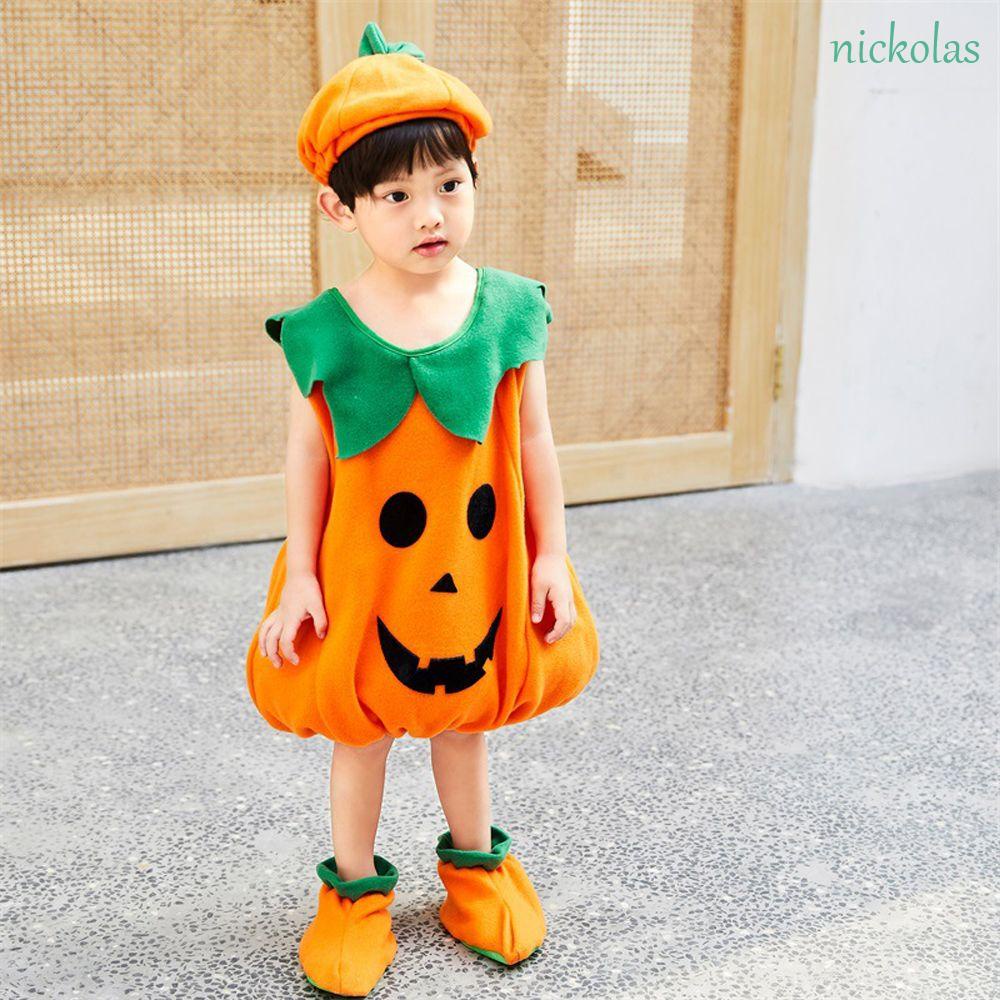 Bộ Trang Phục Hóa Trang Quả Bí Ngô NICKOLAS Kèm Túi Đựng