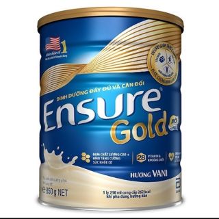 Lon sữa bột Ensure Gold hương vani 850G