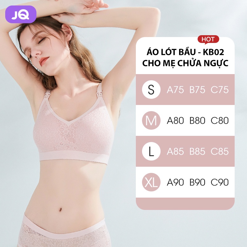 Áo lót bầu cho con bú JOYNCLEON ren mềm, nâng ngực và chống xệ tốt - Mã KB02