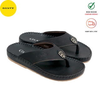 Dép kẹp nam, dép kẹp quai da 0352 - GIÀY GIAVY