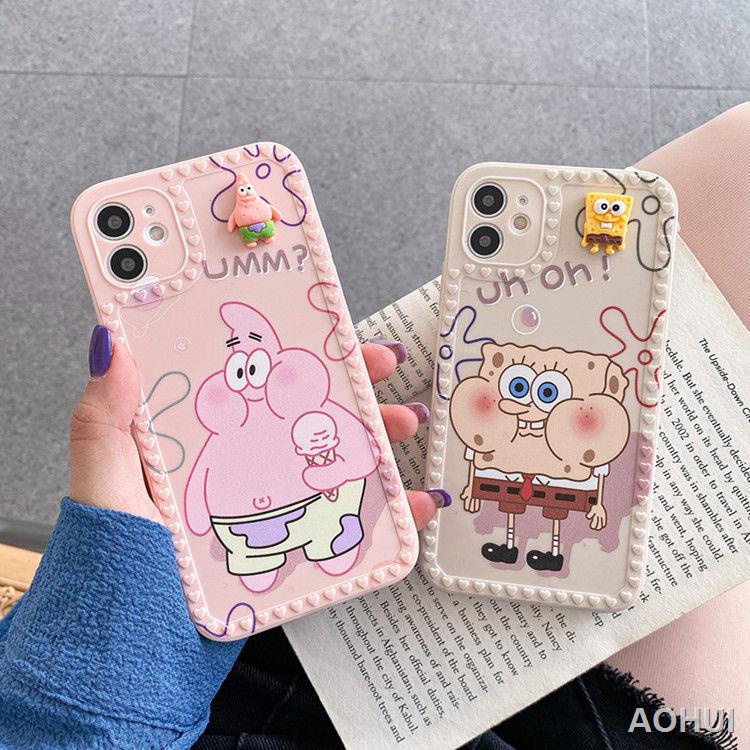 🌈Ốp Iphone🌈SpongeBob Stereo Ốp lưng điện thoại di động OPPOa5 / a9 / a11x a52 / a59 / a83 bao gồm cả a8 / r11s / r15 d