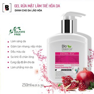 Gel Rửa Mặt Chống Lão Hóa Da Derma-Age Bio Balance 250ml