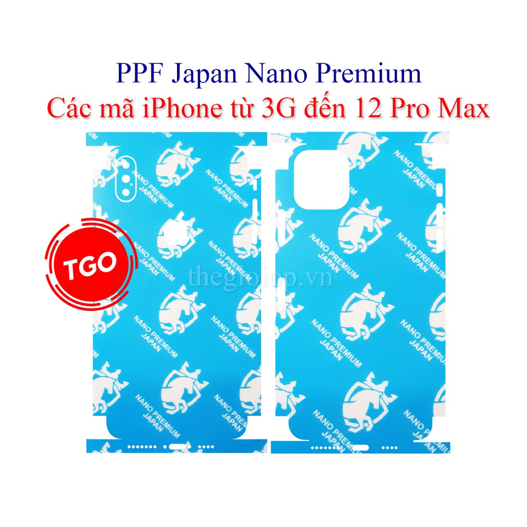 PPF full viền iPhone 3/3gs/4/4s/5/5s/5se/6/6s/7/7plus/8/8plus/x/xr/xsmax/11/11pro/11 pro max/12/12mini/12pro/12 pro max