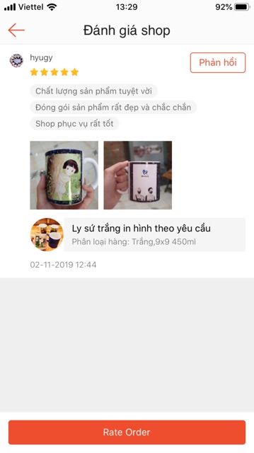 Ly sứ trắng in hình theo yêu cầu