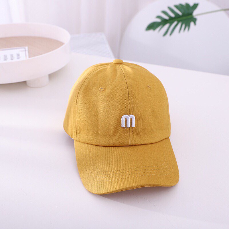 Mũ Lưỡi Trai Thêu Chữ M 3D Thời Trang Mùa Hè Năng Động SV-27