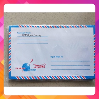 Bao thư sọc có keo - 25 cái - 11cm x 18cm - Bao thư bưu điện - Bao thư dày