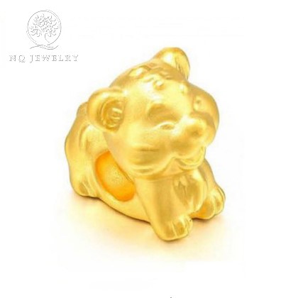 Charm bạc mạ vàng 12 con giáp xỏ ngang - NQ Jewelry